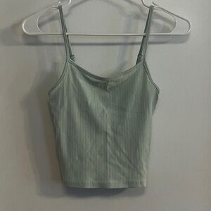 American Eagle Outfitters Sage Ribbed Camisole